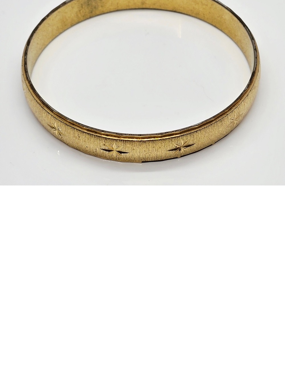 Monet Gold-Tone Starburst Engraved Bracelet